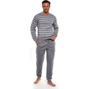 Pánske pyžamá Cornette 117/160 Loose 9 pánské pyžamo dlouhé šedé