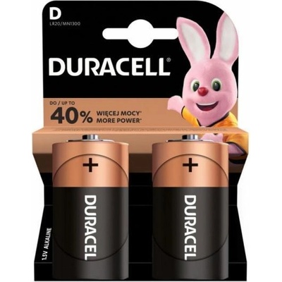 Duracell Алкална батерия duracell lr20 d /2 бр. в опаковка/ 1.5v (dur-ba-lr20-basic)
