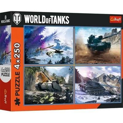 Trefl World of tan 4x250 dielov