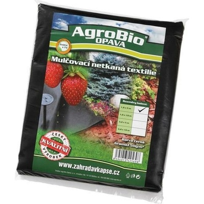 AgroBio 06429358 Netkaná textílie 1,6x5m černá