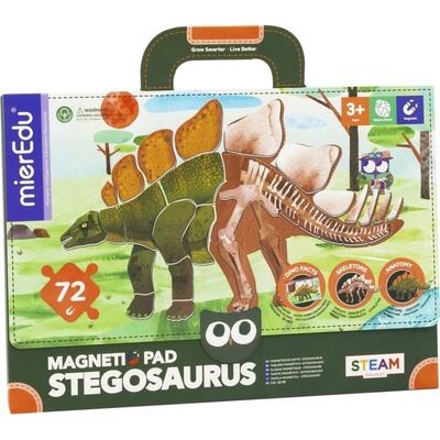MierEdu magnetická tabulka Dinosauři Stegosaurus