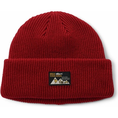 Columbia Provisions Cuffed beanie red dahlia/heritage high cascades