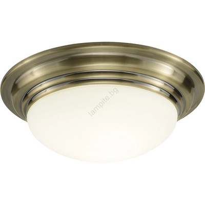 där lighting group Där Lighting BAR5275 - Таванно осветително тяло за баня BARCLAY 1xE27/60W/230V Ø 31 см месинг (EN0735)