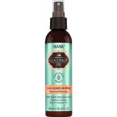 Hask Monoi Coconut Oil bezoplachový sprej Ochrana vlasov pred teplom 175 ml