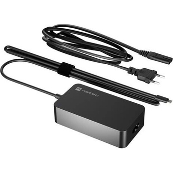 NATEC Универсално зарядно, Natec Universal Laptop-Tablet-SP Charger Grayling USB-C 65W (NZU-2034)