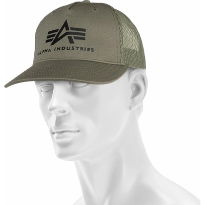 ALPHA INDUSTRIES BASIC TRUCKER CAP dark green