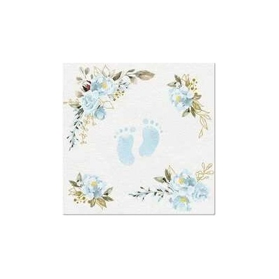 PAW AIRLAID Ubrousky Baby Feet light blue 50ks 40x40cm