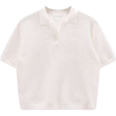 Jeanne Baret Дамска поло тениска Jeanne Baret Women's Saffron Polo Shirt - B. Co Gesso / White - размер 36 (EU) (916-6703-0111)