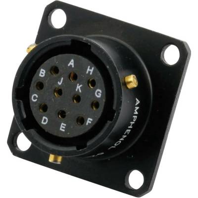 Amphenol 62IN 12E 10 6S 624 kulatý faston, 1 ks