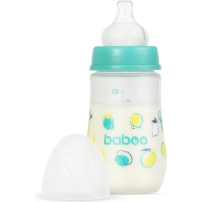 Baboo Anti-colic Feeding Bottle шише против колики Lagoon Fiesta, 3 m+ 250ml