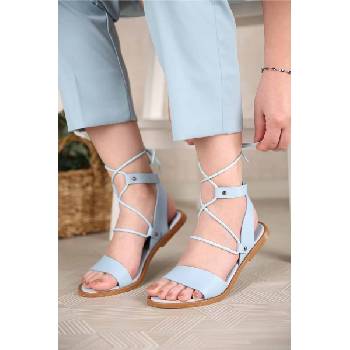 Moda Trend Дамски сандали - Светлосини #304644 (304644_Синьо)