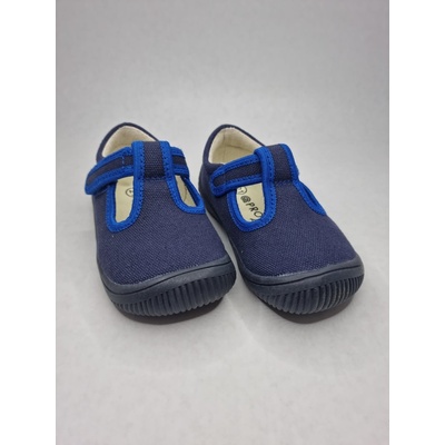 Protetika papuče chlapecké Barefoot KIRBY DENIM tmavě modrá