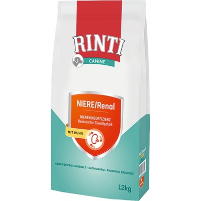 RINTI 2 x12кг Niere/ Renal RINTI Canine, суха храна за кучета - с пилешко