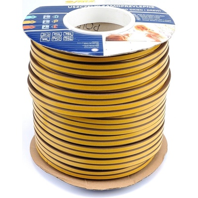Vorel TO-76767 Samolepiace tesnenie okien a dverí 9x7,4mm TYP D hnedé 100M