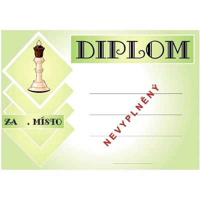 VIZINGR Šachy diplom A4 č.2