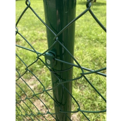 Příchytka napínacího drátu PVC, včetně šroubu, zelená