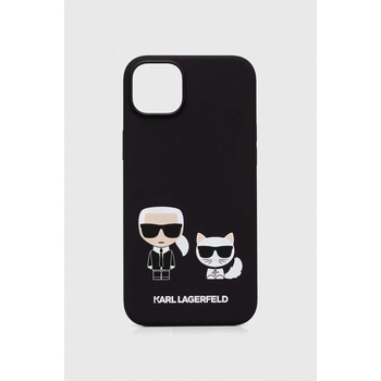 KARL LAGERFELD Кейс за телефон Karl Lagerfeld iPhone 14 Plus 6, 7 в черно (KLHMP14MSSKCK)