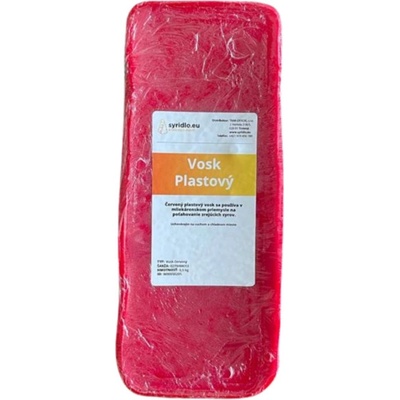 Červený plastový vosk 0,5kg