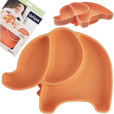 ORION Tanier silikónový Slon oranžový 23x18cm