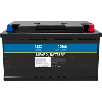A2D2 LiFePO4 12,8V 100Ah F15 Car Battery Case Gotion cells