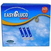 EasyGluco Testovacie prúžky pre glukomer 50 ks