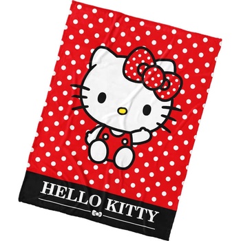 Carbotex Veľká coral fleece deka Hello Kitty