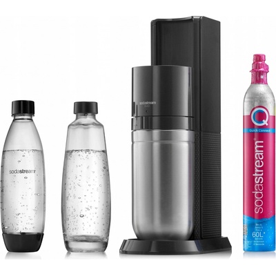 Sodastream Duo Titan black 3 lahve + náboj Quick Connect