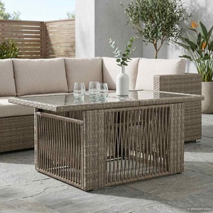 vidaXL Масичка за градината с повдигаща функция Сиво 100 x 55 x 37 cm (42035137)