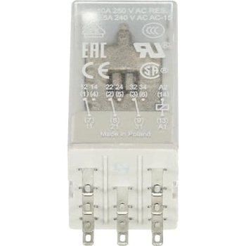 ABB Щепселно реле abb cr-m024ac3, 10a/24vac, 3no (m518443)