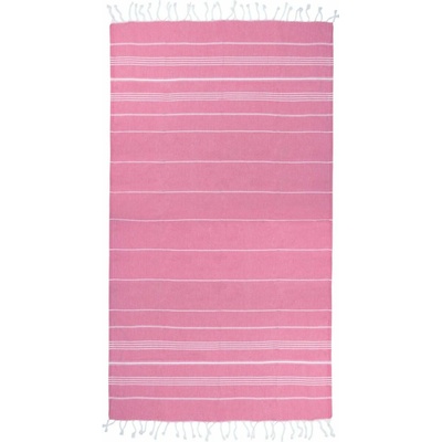 The One Towelling 1019 SULTAN Haman uterák pink white 100 x 180 cm