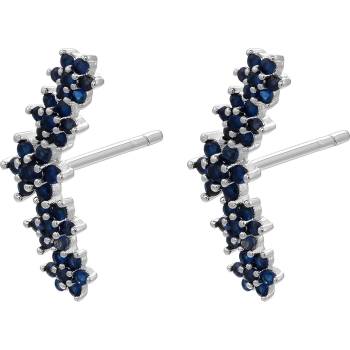 HARAHU Обеците fi-21705 - Сребриста / Синя kp21705 (fi-21705)