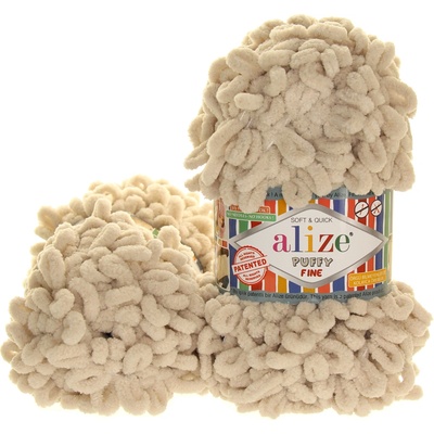 Alize Puffy Fine světlé cappuccino 599
