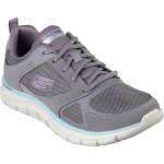 Skechers Маратонки Skechers Women's Track Casual Low-Top Trainers - Charcoal/Aqua