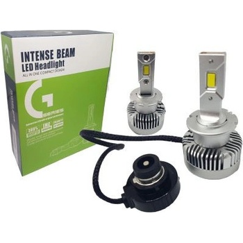 Лед крушки - Led система D2S D2R за подмяна на фабричен ксенон - 20000 Лумена 45W - Canbus 6000K - 300% повече