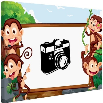 IMPAR Fotoobraz na plátno Monkeys 90x60 cm