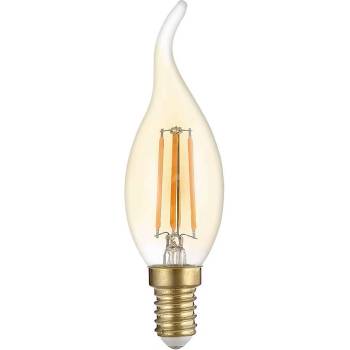 Image 1 of OPTONICA Led КЕНДЪЛ t35 e14 4w 400lm 2500k ac220-240v ЗЛАТИСТ ЕФЕКТ (1491)