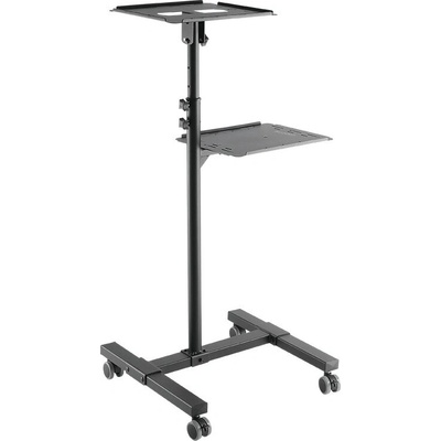 LogiLink BP0069 čierna / Vozík na projektor a laptop / nosnosť 10 kg (BP0069)