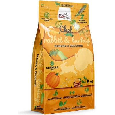 Syta Micha Chef Puppy Rabbit turkey banana and zucchini 9 kg