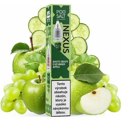Nexus Pod Salt White Grape Cucumber Apple 10 ml 10 mg