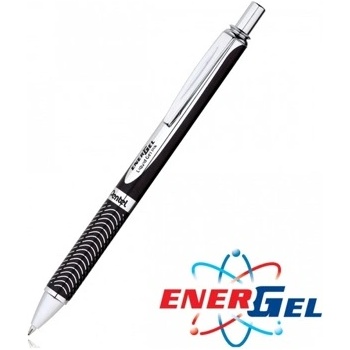 Pentel Автоматичен ролер Pentel BL407, черен цвят на писане, дебелина на линията 0.7 mm, гел, черен (OK26823)