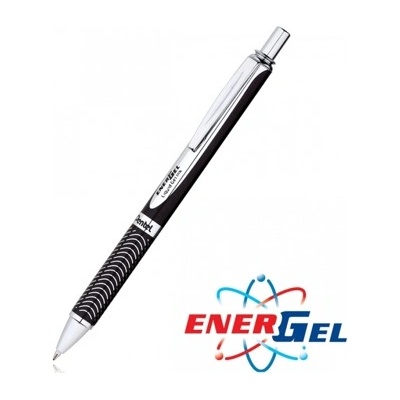 Pentel Автоматичен ролер Pentel BL407, черен цвят на писане, дебелина на линията 0.7 mm, гел, черен (OK26823)