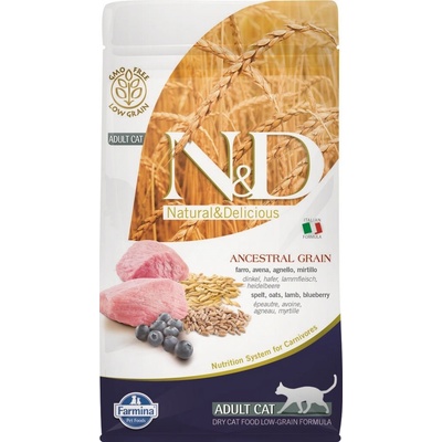 N&D Low Grain Cat Adult Lamb & Blueberry 10 kg