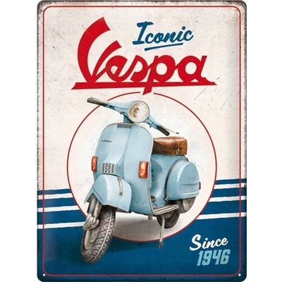 Plechová ceduľa Vespa - 1946 - Iconic, 30 x 40 cm