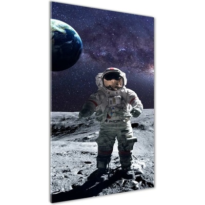 Vertikálny foto obraz sklenený Astronauta 50x100 cm