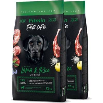 Fitmin FOR LIFE Агне и Ориз 2 x 12 кг