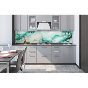 DIMEX ART s. r. o Фототапет за кухня - изумруден мрамор 260 x 60 см