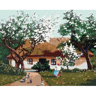 Zuty Диамантено рисуване Пролетно утро на село (D00-050-040-501269)