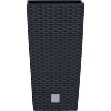 Prosperplast Samozavlažovací květináč Rato square 26,5 x 26,5 x 50 cm antracit