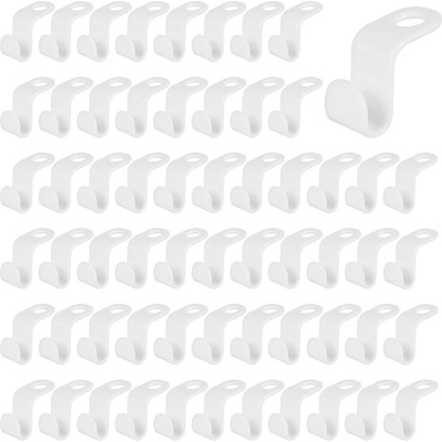 Кукички за допълнителни закачалки lindon 7196, 5.5 х 2 см, 10 бр, Пластмаса, Бял
