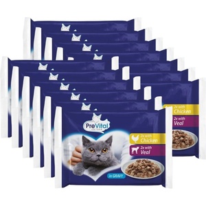 PreVital Cat Консерва пиле/телешко в сос 52 x 100 г